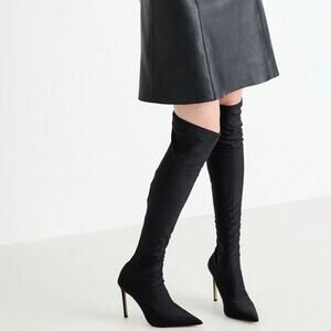 ALDO Venetia Over-the-knee boot  Stiletto Heel Black Size 8.5